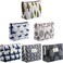 Boao 6 Pieces Canvas Cosmetic Bags Pouches for Purse with Zipper Printed Makeup Bag Multi Function Canvas Travel Pouch Organizer Pouch for Women Vacation Travel, 6 Styles(Tree Style)