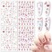Hello Kitty Nail Stickers Decals 3D Self Adhesive Nail Design Stickers Cute Cartoon Cat Nail Decals for Women Girls DIY Manicure Tip 4 Sheets Hello Kitty Nail Art Stickers