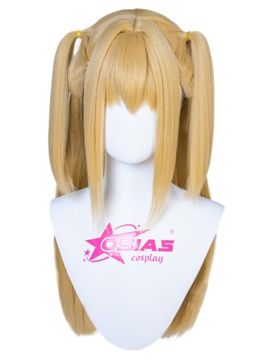 OSIAS Misa Amane Wig Long Golden With Pigtails Synthetic Heat Resistant Hair