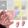 8 Sheets Heart Nail Art Stickers Decals 3D Self-Adhesive Laser Heart Love Nail Designs Accessories Love Heart Nail Charms Supply Valentines Day Nail Art Decoration for Women Girls Nail Decor (Heart)