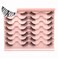 Half Lashes Natural Look with Clear Band Cat-Eye Lashes Wispy Fluffy Faux Mink False Eyelashes, 2 Styles Mixed 3/4 Corner Lashes Reusable Soft DIY Cluster Lashes Pack 14 Pairs by Heracks(37+Noya)