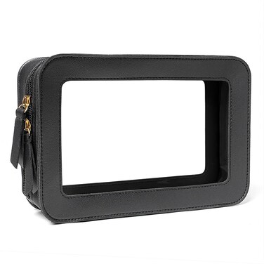Christmas Gifts Clear Makeup Bag, Travel Makeup Bag Toiletry Bag for Women Waterproof Cosmetic Bag Mini Makeup Bag Small Make Up Bag with Zipper Car Organizer Car Essentials for Women