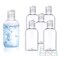 Clear Plastic Empty Squeeze Bottles with Disc Top Caps 6 Pack 3.4 oz Travel Bottles TSA Approved Leak Proof Plastic Travel Bottles for Shampoo, Conditioner &amp; Lotion