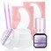 Lash Cluster Glue and Lash Remover Kit DIY Lash Extension Cluster Lash Strong Clear Lash Glue and Remover Kit Mild and Safe Cream Eyelash Remover No Residual Fast Remover Kit(Lash Glue/Remover Kit)