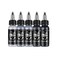 Mummy Grey Series Tattoo Ink Set,Professional Gray Tattooing Ink,5 Bottles (1 oz Each) Includes:Black Magic,Knight's Armor,Silent Night, Pelican Gray, Gray Tint