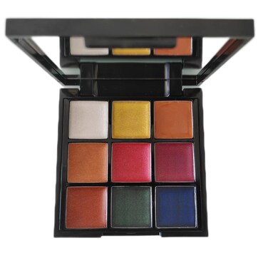 9color Glitter Super Gloss Lipstick Palette moisturizing Waterproof glimmer Lip Palette Makeup,Pigmented Festival Halloween Body Face Paint Lipstick Set