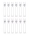 12Pcs Portable Empty Refillable Clear Plastic Airless Vacuum Pump Bottle Cosmetic Make-up Cream Lotion Sample Packing Toiletries Liquid Storage Container Vial Jars(15ml/0.5oz)