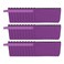 uxcell Canvas Makeup Bags, 30 Pcs Travel Cosmetic Bags Bulk, Multipurpose Plain Toiletry Zipper Pouches Blank DIY Craft Bags Pencil Bag for Women Teens, Purple