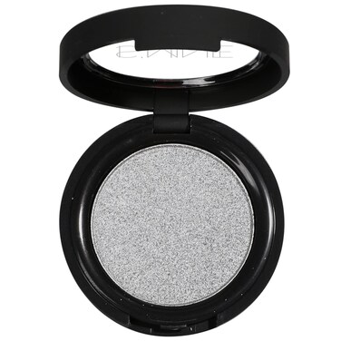 ISMINE Single Eyeshadow Powder Palette (SILVER GRAY) Shimmer Gray, High Pigment, Longwear Single Grey Eye Makeup for Day &amp; Night (#14)