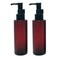 2PCS 100ML/3.4oz Amber Frosted Glass Pump Bottles with Black Pump Top Cosmetic Make-up Cream Lotion Sample Packing Toiletries Liquid Storage Container Vial Jar