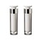 2PCS Empty Acrylic Airless Vacuum Pump Cream Lotion Vial Bottle Jars Bayonet Eyecream Toner Cosmetic Toiletries Liquid Storage Hoder Containers Makeup Foundation Dispenser(50ml/1.7oz)