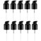 10Pcs 20mm/415 Black Plastic Replacement Foundation Pump with Rotate Lock Cosmetic Make-Up Pump Liquid Dispenser Pump Top Head for Essential Oil Lotion Bottles