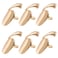 6PCS Gold Women Lady Fashion Retro Metal Nail Finger Ring Fingernail Protective Nail Cap Cover Tip Rings Nail Art Charm Decorations Fingertip Claw for Cosplay