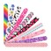 Professional Nail File, Colorful Double Sided120/180 Grit Emery Boards, Manicure Pedicure Tool and Nail Buffering Files, 10 Pack