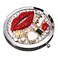 Beaupretty Travel Purse Mirror Lips Compact Mirror Compact Double Sides Mirror for Women