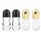 TEONEI Glass Empty Roller Bottles Containers,Essential Oil Roller Bottle,Empty Deodorant Roller Bottle,4PCS(30ML)