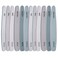 Nail File and Buffer Set, 12 Pcs Professional Nail File Kit for Acrylic and Natural Nails, 100/150/180/220/240/280/1000/4000 Grit Soft Nail Filer gel nail files &amp; buffers filing Emery Board Home Salon