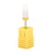 Ceramic Nail Drill Bit Corn-Head-Shape Professional Grinding Head for Nail Polishing(Yellow)