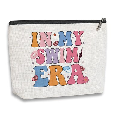 Swim Gifts for Girls Women In My Swim Era Makeup Bag Funny Swimming Gifts for Swimming Team Gifts Swim Coach Gifts Swim Teacher Gifts Swimming Coach Birthday Gifts for Swimmer Her