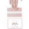 NKA Semi Cured Gel Nail Strips, 16 Double Ended Long Stickers Wraps, UV Lamp Curing Strip- Nudepink