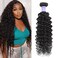 Curly Bundles Human Hair Brazilian Virgin Hair Jerry Curly Wave Weave One Bundle 12A Grade Unprocessed Hair Extensions Natural Black 1 Bundle 26inch 95g/pc