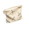 Corduroy Boho Makeup Bag - Mushroom Gifts for Teen Girls, Mushroom Makeup Bag, Cosmetic Pouch, Corduroy Pouch, Teen Girl Gifts Trendy Stuff, Make Up Bags for Teens (White)