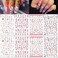 8 Sheets Cute Nail Stickers Cartoon Nail Decals 3D Self Adhesive Design Nail Supplies Cute Designer Nail Stickers for Women Girls DIY Manicure Tips Kawaii Nail Art Stickers