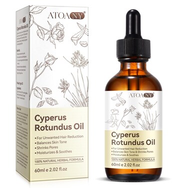 Cyperus Rotundus Oil for Hair Removal, Cyprus Rotundus Oil Nut Grass Oil for Reducing Body Hair Growth, Moisturizing &amp; Soothing Skin