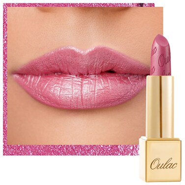 Oulac Pink Lipstick for Women with Metallic 3D Shine Lightweight Hydrating Formula, High Impact Lip Color, Vegan Beauty, Full Coverage Lip Makeup, Christmas Gifts for Women, Hip &amp; Hippie(11)