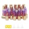 Ellbest 5ml Rolling Glass Bottle for Essential Oil 17pcs Roller Bottles with Stainless Steel Roller Balls&amp;Funnels Reusable Perfume Vials (Purple Orange Gradient)