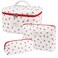 Makeup Bag,Quilted Cosmetic Bags,Large Floral Make Up Organize bag,Makeup Bag Set for Women,Flower Travel Toiletry Bag