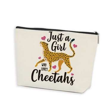 Azteoiz Cheetah Print Makeup Bag for Women - Cheetah Girls Preppy Gift