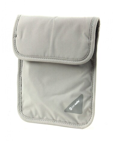 Pacsafe Coversafe X75 Anti-Theft RFID Blocking Neck Pouch, Neutral Grey