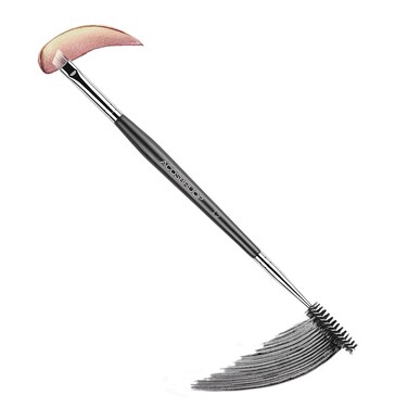 Eyebrow &amp; Spoolie Brush, Professional Angled Brow or Eyeliner Brush