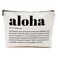 Inspirational Aloha Definition, Hawaii Makeup Bag, Hawaii souvenirs, Hawaiian Gifts, North Island Cosmetic Bag, Christmas Thanksgiving Birthday Gifts for Women Female Sister Aunt Coworker Colleague