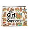 Capybara Gifts for Capybara Lovers Makeup Bag, Capybaras Lover Gifts Just a Girl Who Loves Capybaras Cosmetic Bag Zipper Makeup Pouch
