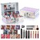 Color Nymph Makeup Kit with Cosmetics Case, Train Case Makeup Kits For Teenage Girls Beginner Women Make up Kit Cosmetics Box Includs Eyeshadow Lipstick Blush Lipgloss Mascara and Tools -Dreamy Silver