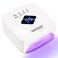 Cordless Rechargeable UV LED Nail Lamp, LKE 86W UV Light for Gel Nails UV Nail Light Nail Dryer with 3 Timer Setting Display Auto Sensor Professional Quick Dry Gel Polish Curing Lamp for Salon &amp; Home