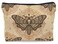 Vintage Moth Dead Head Makeup Bag, Witchy Gifts Witch Makeup Bag Cosmetic Bags for Women, Gothic Small Makeup Cosmetic Bag for Purse