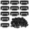 30 Pcs Black 9-Teeth Wig Clips to Sew in Wig Clips to Secure Wig Hair Clips Hair Extension Wigs Snap Clips Comb Small Snap Wig Accessories Clips for Women Small Wig Clips for Hair Extensions