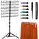 Braiding Hair Rack, Heigth Adjustable Braiding Rack 144 pegs Braiding Rack Stand for Hair, Hair Braiding Rack Display Stand for Hairstylist Hair Salon Home Use