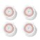 Brushot Brush Head Replacements Compatible with Clarisonic Mia 1, Mia 2, Mia Fit, Alpha Fit, Smart Profile Uplift   Radiance, 4 Count