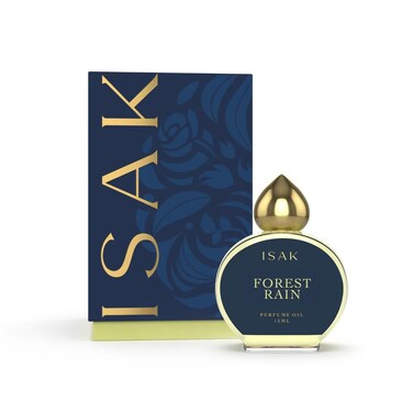 ISAK Forest Rain Attar 12ml Premium Alcohol-Free Roll-On Perfume Oil, Unisex Long-Lasting Fragrance for Men &amp; Women, 8-10 Hours Earthen Scent of Rain