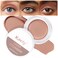 Kaely Cream Single Eyeshadow Makeup, Nude Brown Matte Highly Pigmented Monochrome Eye Shadow Pallette, Waterproof Natural Mini Eyeshadow Brightener, sombras en crema para ojos, Blendable, R03