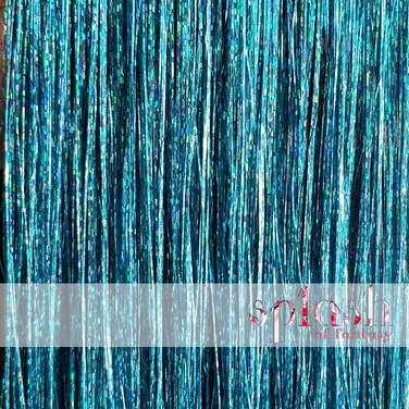 40" Fairy Hair Tinsel 100 Strands (Sparkle Teal)