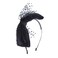 Holiday Velvet Bow with Black Lace for Women-Black