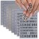 8 Sheets Big Number Nail Art Stickers Decals Luxury Gold Silver Black White Nail Stickers 3D Self Adhesive Holographic Designer Nail Supplies DIY Manicures Slider Charms Decoration for Women DIY Nails