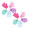MERRYHAPY 10pcs Bath Gloves Bath Sponges Kid Body Scrubbers Sponges for Bathing Exfoliator Luffa Sponge Glove Deep Exfoliation Wash Mit Shower Scrub Gloves Korean Child Polyester