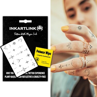 15 days tattoo, henna finger tattoo, exquisite packaging, unique design, temporary tattoo sticker, waterproof, cruelty-free, non-reflective(Finger Tattoo Series 2)