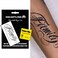 Semi Permanent Tattoo, Temporary Tattoo, party tattoo, beautiful and realistic design, fun tattoo experience, cruelty-free, non-reflective, waterproof (English Flower Font)